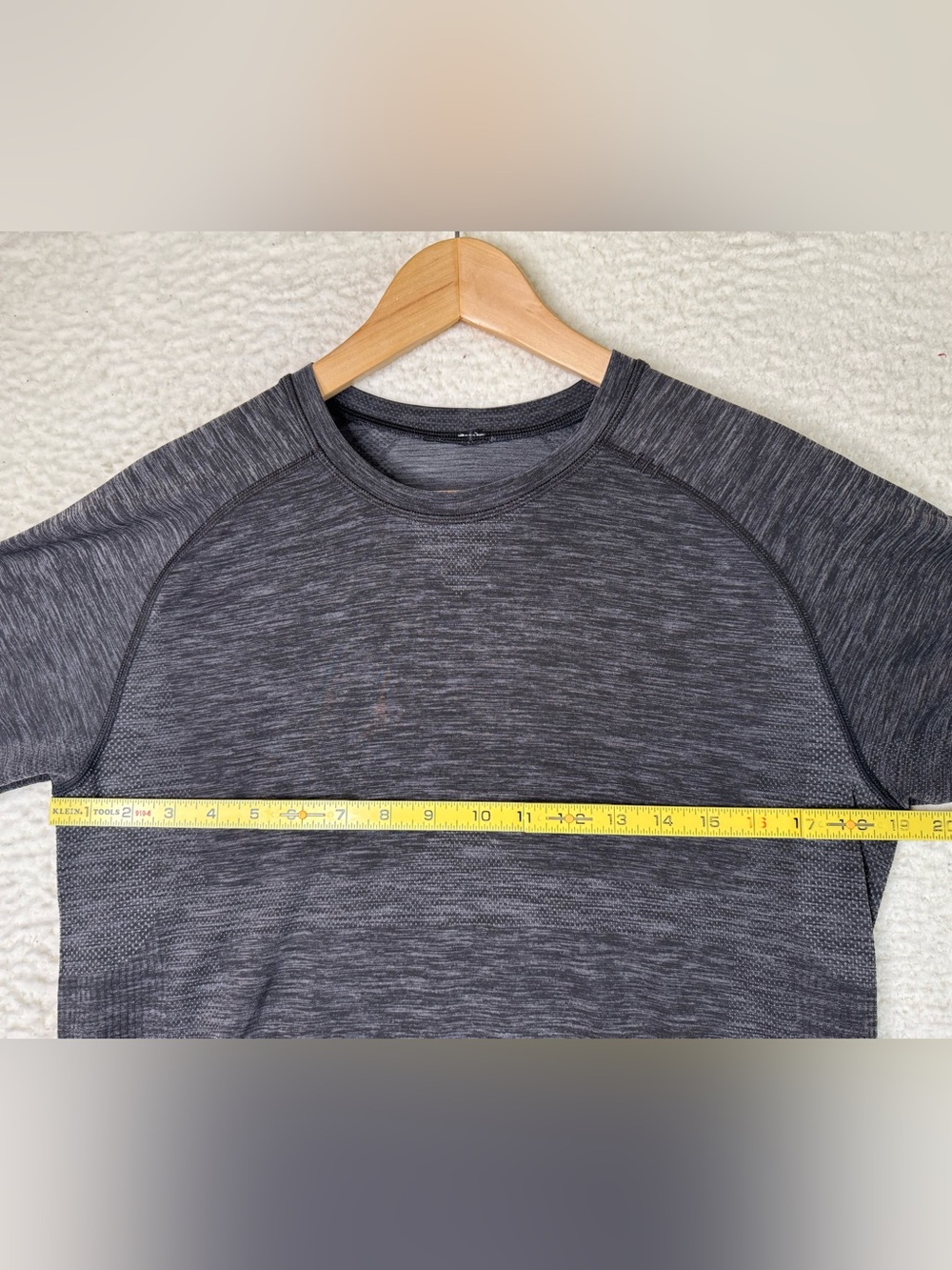 Lululemon Metal Vent Tech Short Sleeve Shirt Deep Coal Black Men's Size Medium - Picture 8 of 9